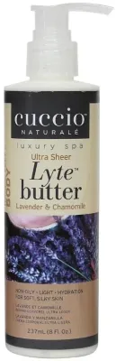 Масло-баттер для тела рук и стоп Cuccio Naturale Lyte Ultra Sheer лаванда и ромашка 237 мл