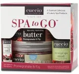 Набор Cuccio Naturale Spa To Go граната и инжира масло для тела 226 г солевой скраб 237 г спрей 60 мл и масло для кутикулы 10 мл — фото 1