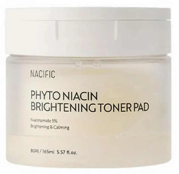 Диски тонизирующие для лица Nacific Phyto Niacin Brightening Toner Pad выравнивающие тон, 165 мл