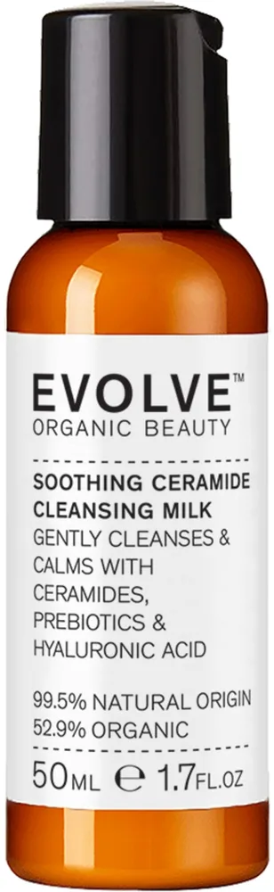 Evolve Soothing Ceramide очищающее молочко с церамидами маслом ши и алоэ мини 50 мл