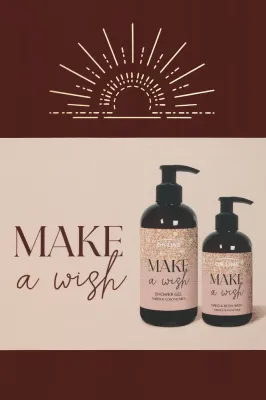 Набор On Line Make A Wish Amber & Almond Milk жидкое мыло для рук и тела 250 мл и гель для душа 400 мл