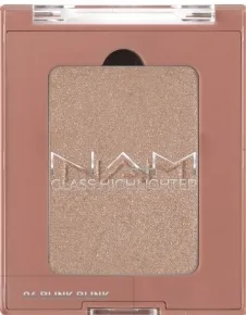 NAM Make Up Rozświetlacz do twarzy - Хайлайтер для лица NAM Glass Highlighter New с ультратонкими пигментами, 6 г, оттенок 04 - Blink-Blink-Tekstura