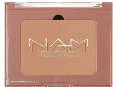 NAM Make Up Puder brązujący do twarzy - Бронзирующая пудра NAM Bronzing Face Pressed Powder компактная, 10 г, оттенок 01
