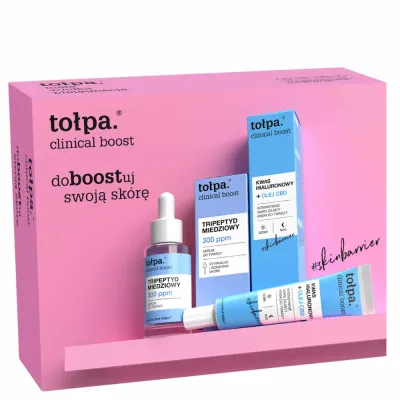Набор Tolpa Clinical Boost увлажняющий крем с гиалуроновой кислотой 40 мл и сыворотка с медным трипептидом 30 мл