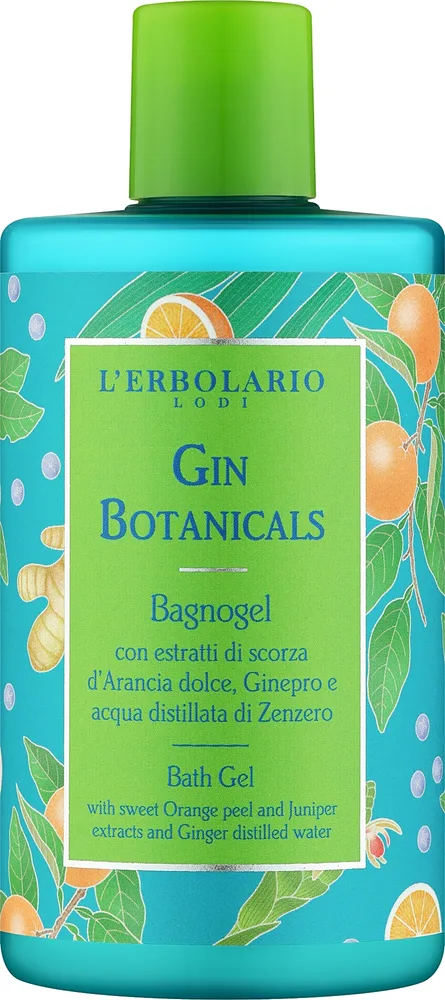 Гель для душа L'Erbolario Gin Botanicals с можжевельником и имбирём, 300 мл