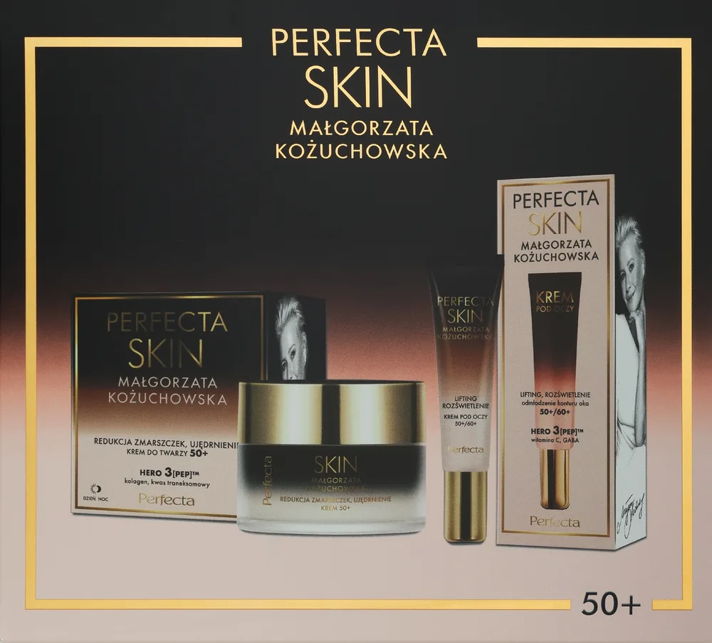 Набор для лица Perfecta Skin 50+ крем для лица с пептидами и крем для глаз для зрелой кожи 50+15 мл