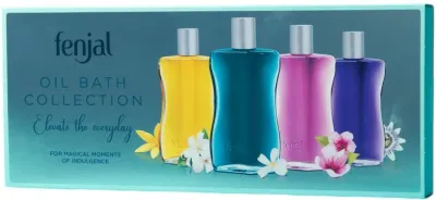 Набор масел для ванны Fenjal Oil Bath Collection четыре аромата Classic Intensive Moringa Passionflower 4x50 мл