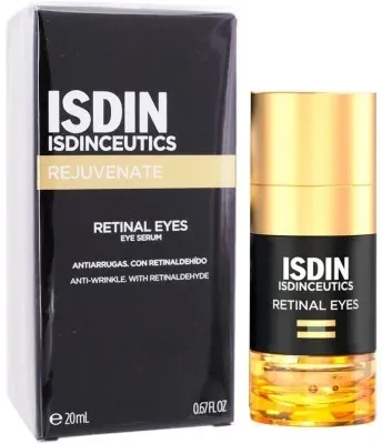 Сыворотка для области вокруг глаз Isdin Isdinceutics Retinal Eyes с ретиналем ниацинамидом и глицерином для зрелой кожи 20 мл