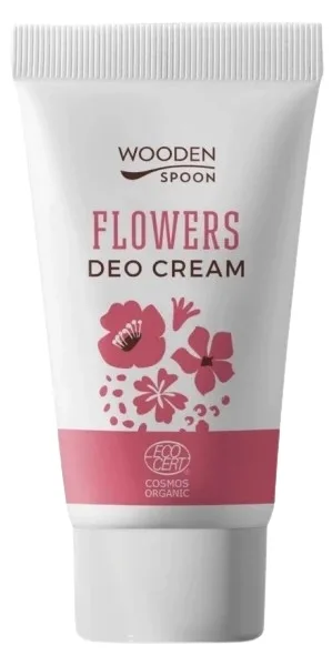 Дезодорант-крем Wooden Spoon Flowers Deo Cream для тела, с цветочным ароматом, 40 мл