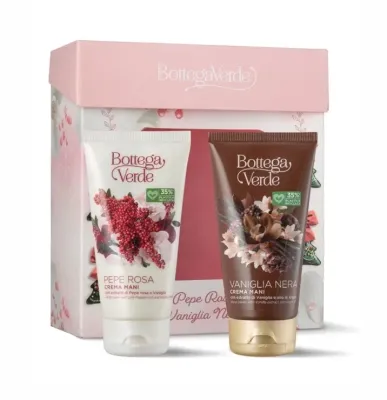 Набор кремов для рук Bottega Verde Black Vanilla и Pink Pepper 2 шт по 75 мл