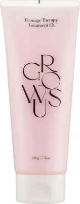 Крем для волос Growus Damage Therapy Treatment EX для повреждённых, восстановление и разглаживание, с коллагеном, кератином и жемчугом, 220 г