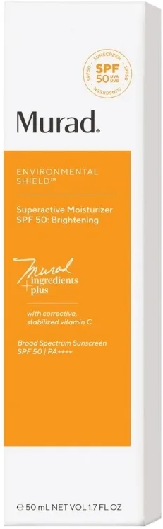 Солнцезащитный крем Murad Superactive Moisturizer SPF50 Brightening для лица 50 мл