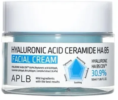 Крем для лица APLB Hyaluronic Acid Ceramide HA B5 увлажняющий 55 мл