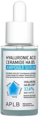 Сыворотка-ампула для лица APLB Hyaluronic Acid Ceramide HA B5 увлажняющая, восстанавливающая, 40 мл