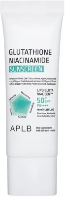 Солнцезащитный крем APLB Glutathione Niacinamide SPF50 для лица 40 мл