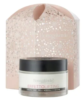 Крем для лица Bottega Verde Effeto Lifting с гиалуроновой кислотой маслом ши и экстрактом лотоса в подарочной упаковке 50 мл
