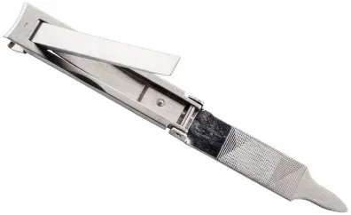 Кусачки для маникюра Alpen ультратонкие 6 см сталь AISI 420 с пилкой и шабером
