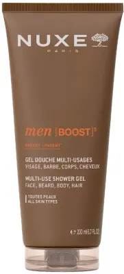 Многофункциональный гель для душа Nuxe Men [BOOST]³ для тела, волос и бороды, 200 мл