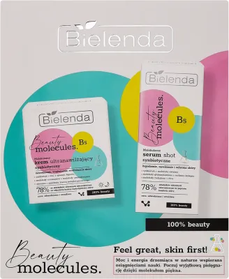 Набор для лица Bielenda Beauty Molecules увлажняющий крем и сыворотка с церамидами для чувствительной кожи 50+30 мл