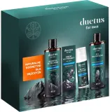 Мужской набор Duetus For Men шампунь крем для лица и гель для душа 3в1 с пантенолом 300+50+300 мл — фото 1
