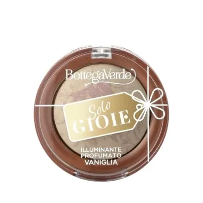 Хайлайтер для лица Bottega Verde Solo Gioie Highlighter компактный, с ванильным ароматом, 4 г