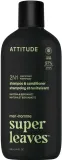 Шампунь для волос Attitude Super Leaves Men Matcha and Bergamot 2 в 1 с кондиционером, укрепляющий, 415 мл — фото 1