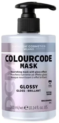 Маска для волос DCM Diapason Colourcode Mask Glossy для защиты цвета, для блеска, 300 мл