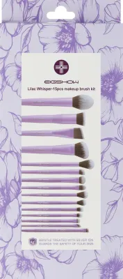 Набор кистей для макияжа Eigshow Beauty Makeup Brush Kit Lilac Whisper из 15 предметов