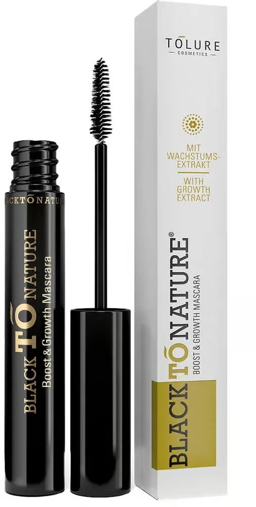 Тушь для ресниц Tolure Cosmetics Black To Nature Boost and Growth Mascara объёмная, разделяющая, 8,5 мл
