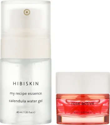 Эссенция-ампула для лица Hibiskin Calendula Water Gel Rose Active тонизирующая, с календулой, 50 мл