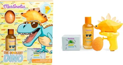 Детский набор для ванны Martinelia Dino гель для душа соль бомбочка и водный пистолет-динозавр 150+50+70