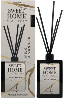 Аромадиффузор для дома Sweet Home Collection Platinum Milk & Vanilla Aroma Diffuser