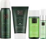 Набор для тела Rituals The Ritual Of Jing массажное масло крем гель для душа и спрей с лотосом 50+70+50+20 мл — фото 2
