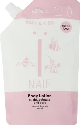 Naif Baby & Kids Body Lotion Refill сменный блок увлажняющего лосьона для тела, 340 мл