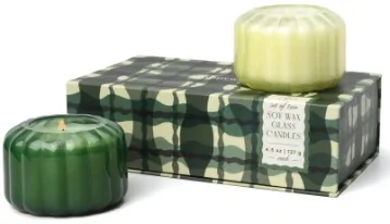 Набор ароматических свечей Paddywax Ripple Secret Garden и Wild Fig & Cedar 2 шт по 127 г