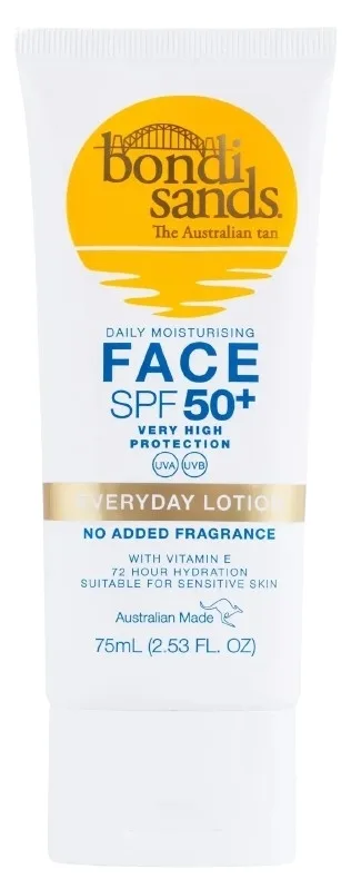 Солнцезащитный лосьон для лица Bondi Sands Everyday Face SPF 50+ для чувствительной кожи 75 мл