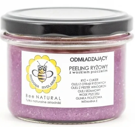 Miodowa Mydlarnia Miodowa Mydlarnia Body Scrub - Скраб для тела с пчелиным воском и фиолетовой глиной, 200 г