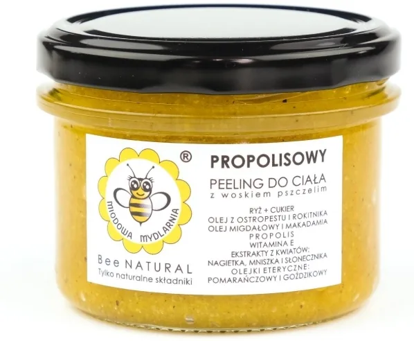 Miodowa Mydlarnia Miodowa Mydlarnia Body Scrub - Скраб для тела Propolisowy с прополисом и апельсином, 200 г