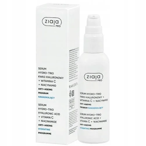 Сыворотка для лица Ziaja Pro Serum Hydro-Trio антивозрастная, увлажняющая, 90 мл