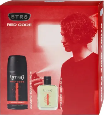 Мужской набор STR8 Red Code лосьон после бритья 50 мл и дезодорант-спрей 150 мл