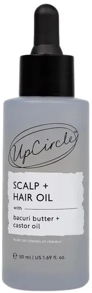 Масло для волос и кожи головы с бакури и касторкой UpCircle Scalp + Hair Oil