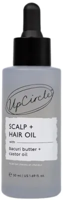 Масло для волос и кожи головы с бакури и касторкой UpCircle Scalp + Hair Oil