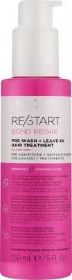Средство для волос Revlon Professional Restart Bond Repair Pre-Wash+Leave-In двойного действия, для поврежденных волос, 150 мл