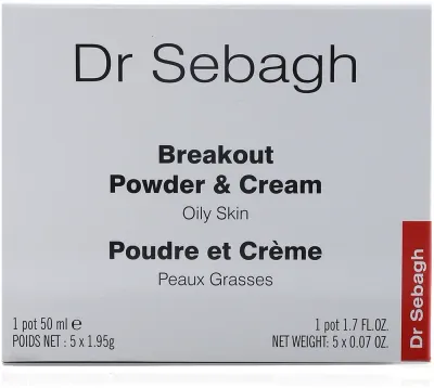 Набор для лица Dr Sebagh Breakout крем и пудра для жирной и проблемной кожи с каламином уценка