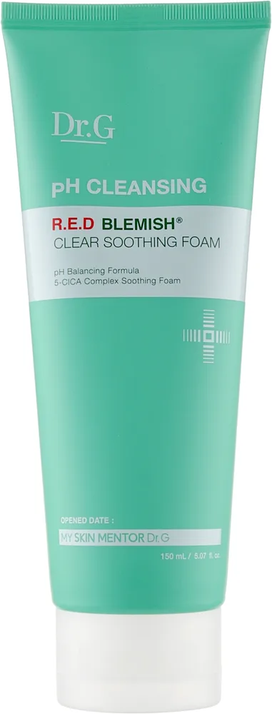 Dr.G pH Cleansing R.E.D Blemish Clear Soothing Foam успокаивающая пенка для умывания с BHA 150 мл