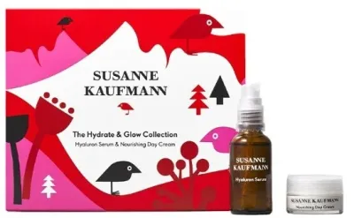 Набор для лица Susanne Kaufmann Hydrate & Glow сыворотка с гиалуроновой кислотой и питательный дневной крем 30+15 мл