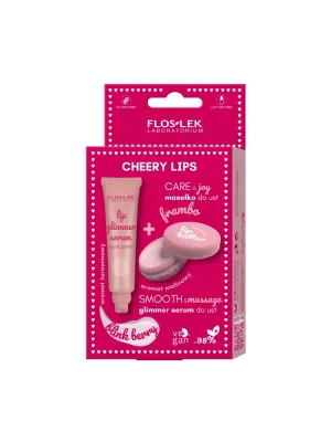 Набор Floslek Cherry Lips мерцающая сыворотка для губ Blink Berry 14 г и масло-баттер для губ Frambo 10 г