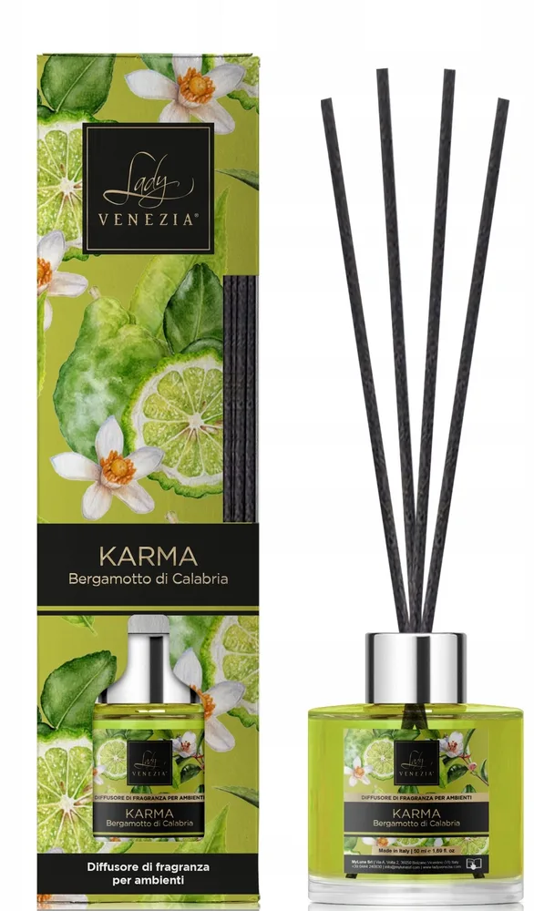 Аромадиффузор для дома Lady Venezia Karma Calabrian Bergamot Home Diffuser 50 мл
