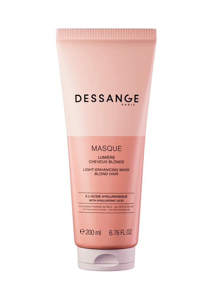 Маска для холодного оттенка светлых волос Dessange, масло бабассу и ши, сквалан, гиалуроновая кислота, экстракт зелёного чая, 200 мл