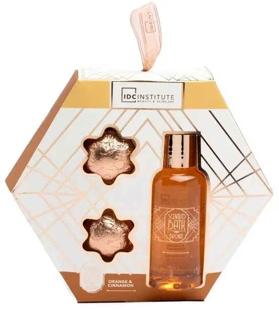 Набор для тела IDC Institute Scented Bath Bronze гель для душа и две бомбочки для ванны с тропическим ароматом 100+2x30